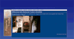 Desktop Screenshot of pizzeria-traube.ch