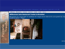 Tablet Screenshot of pizzeria-traube.ch